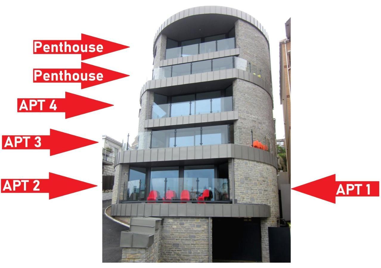 2 The View Apartments Ilfracombe - Seafront, Parking, Lift, Ev ภายนอก รูปภาพ